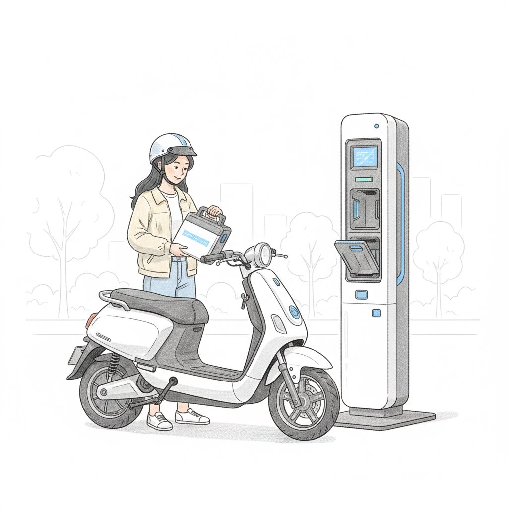 Xe máy điện đổi pin nở rộ tại Việt Nam: 2 phút có pin đầy, giá tiền rất quan trọng!