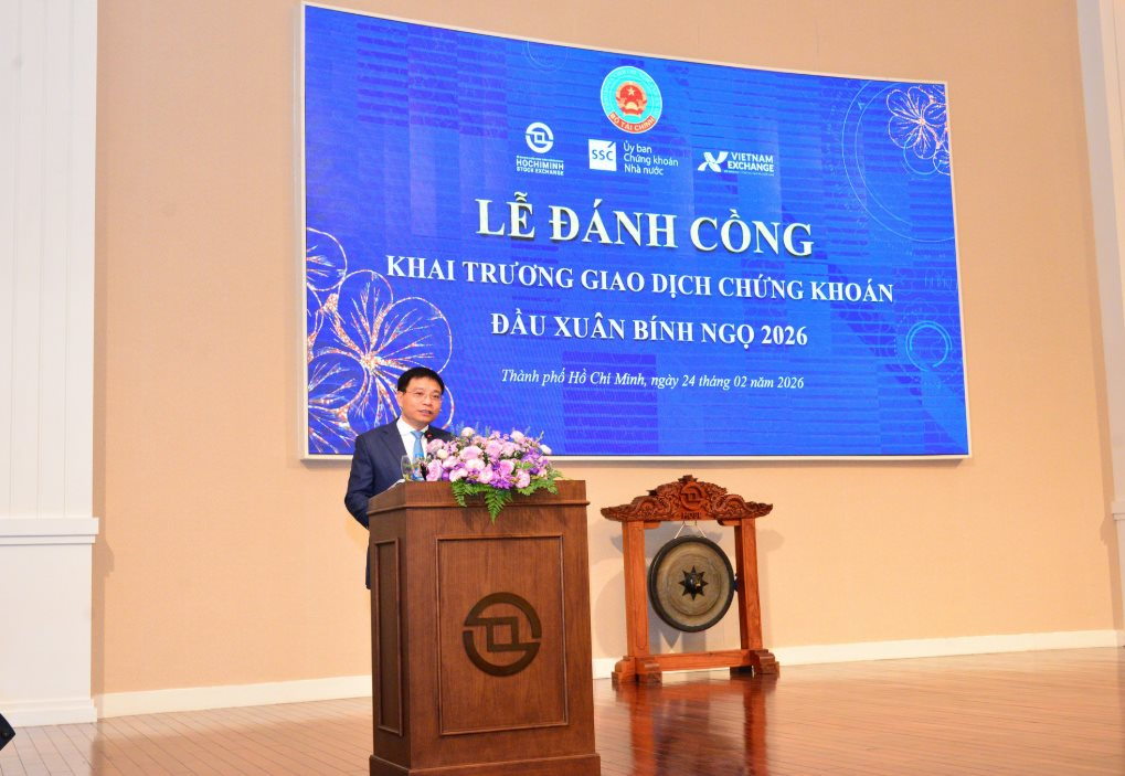 Năm 2026 phấn đấu quy mô thị trường chứng khoán đạt ít nhất 100% GDP