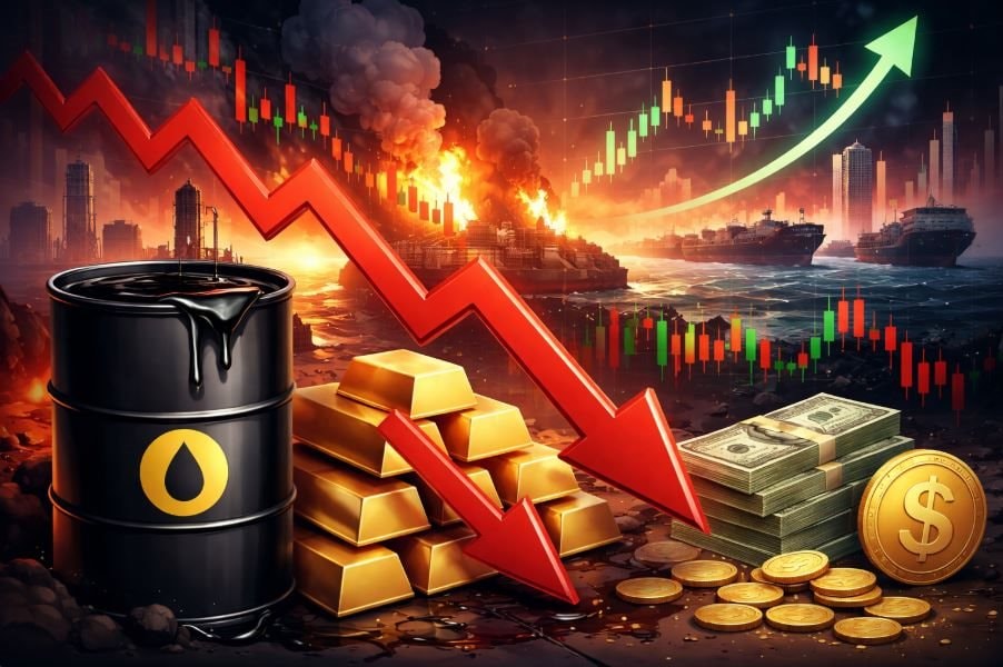 Thị trường ngày 4/3: Dầu và khí đốt tăng sốc, vàng rơi mạnh, chứng khoán toàn cầu chao đảo, USD lên đỉnh 3 tháng