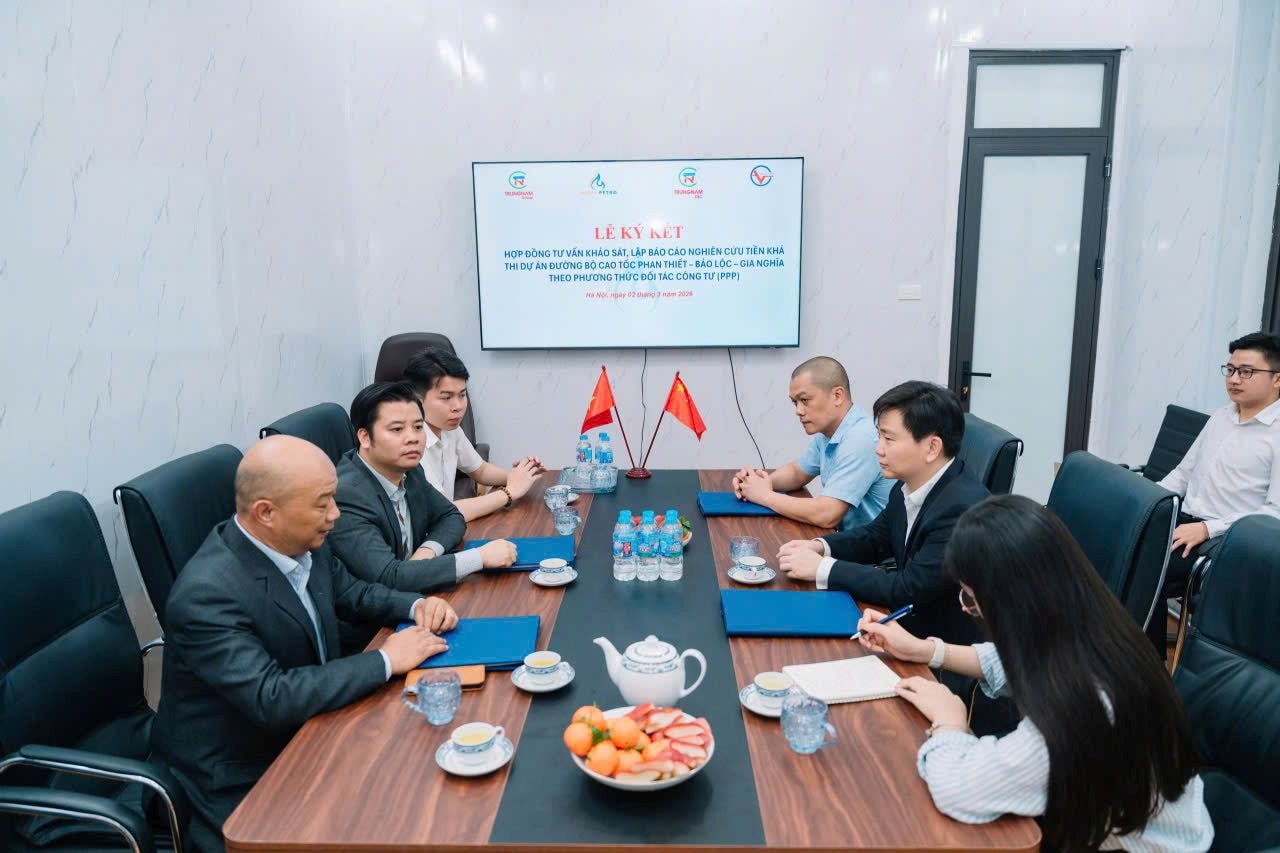 Liên danh Trung Nam Group-Indel Corp ký kết hợp đồng tư vấn với Tedi South cho dự án cao tốc Phan Thiết - Bảo Lộc - Gia Nghĩa