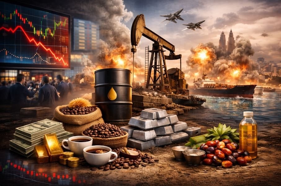 Thị trường ngày 7/3: Dầu tăng sốc vì chiến sự Trung Đông, vàng hồi phục, cà phê và nhôm tiếp đà tăng