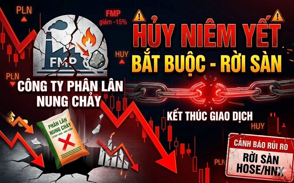 Một công ty sản xuất phân bón 66 năm tuổi sắp bị huỷ niêm yết bắt buộc, rời sàn HOSE 