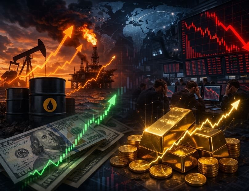 Thị trường ngày 27/3: Năng lượng vẫn diễn biến “nóng”, chứng khoán đỏ lửa, dòng tiền trú ẩn đẩy USD và vàng biến động mạnh