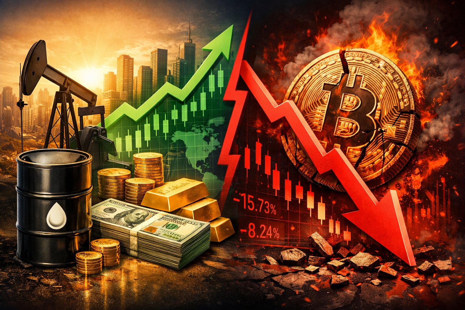 Chỉ 4 loại tài sản tăng giá từ đầu năm, Bitcoin dẫn đầu chiều giảm