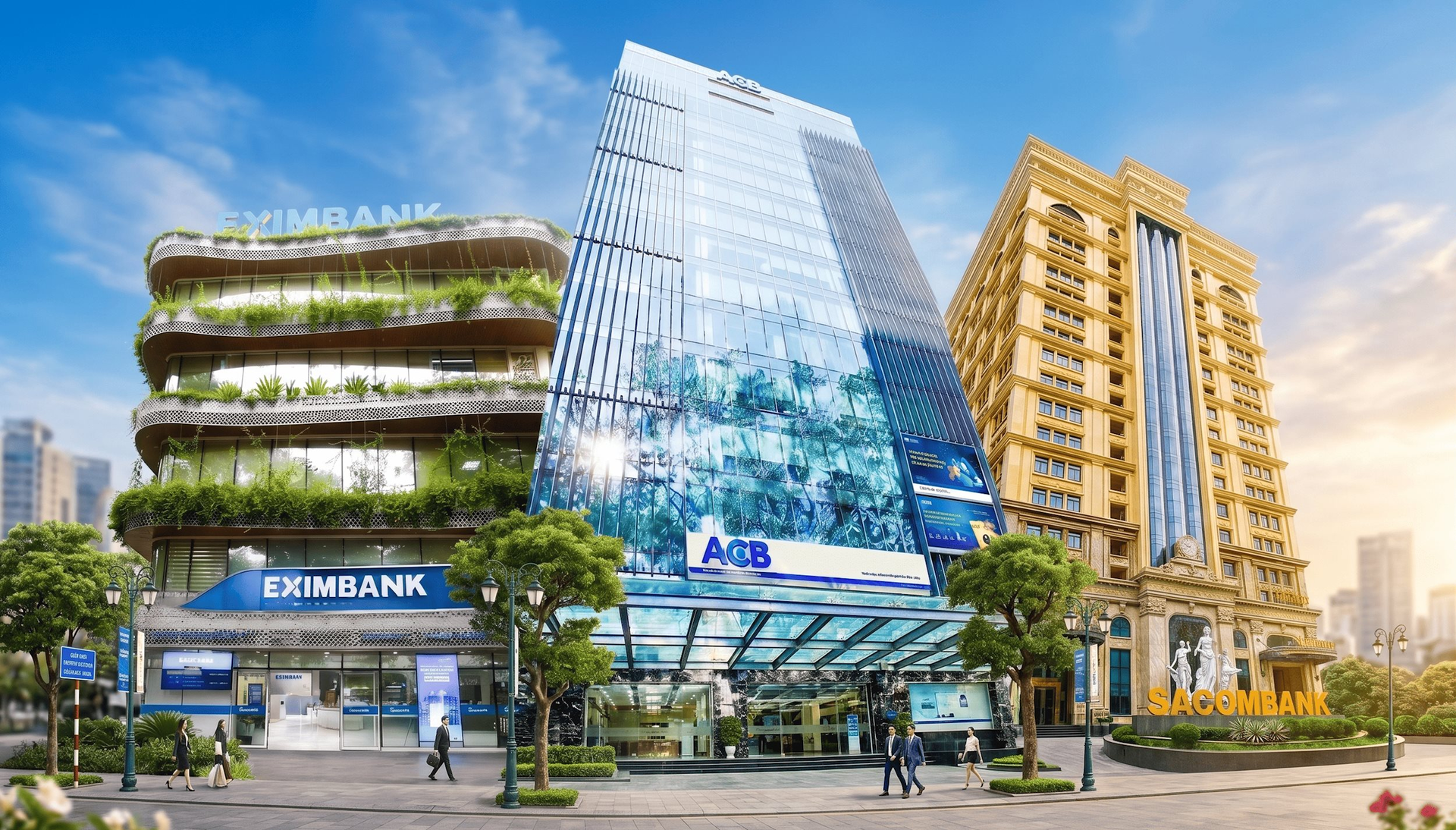 "Bộ ba" Sacombank - ACB - Eximbank: Ngày ấy và Bây giờ