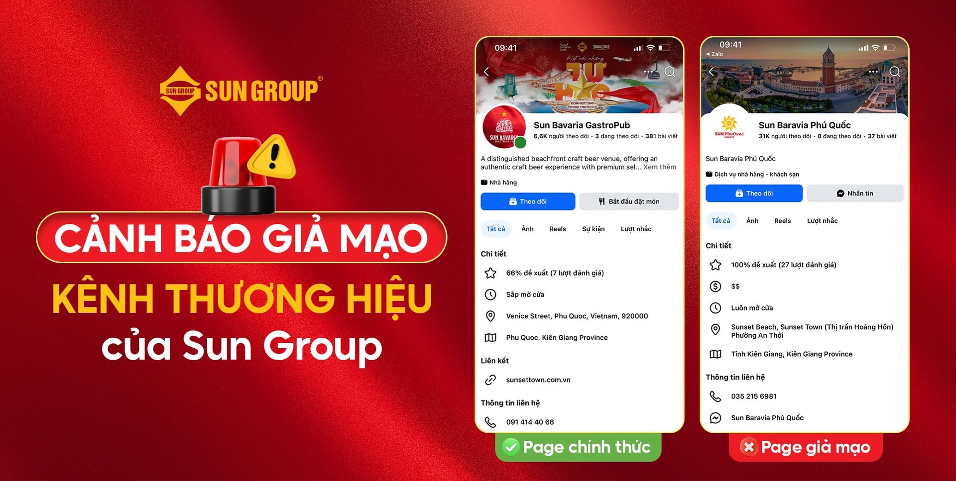 Sun Group cảnh báo giả mạo kênh du lịch, nghỉ dưỡng, tuyển dụng