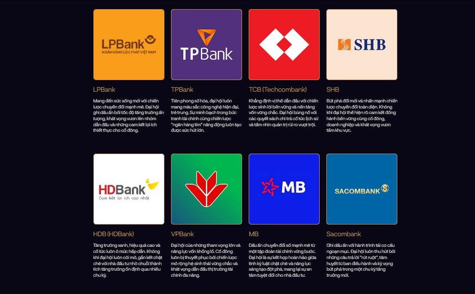 Đại hội cổ đông của ngân hàng nào sẽ chinh phục được nhà đầu tư trong mùa AGM Awards 2026?