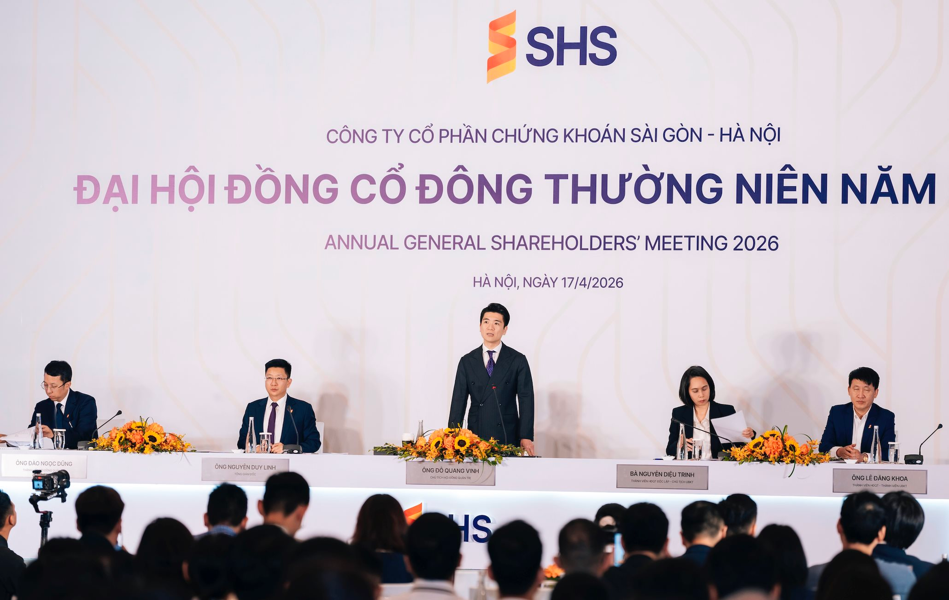 ĐHĐCĐ SHS: Tham vọng đặt mục tiêu lọt Top 5 thị phần môi giới, không đặt trọng tâm vào cuộc đua “zero fee” một cách đại trà