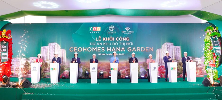CEO Group khởi công dự án được mong chờ suốt nhiều năm tại Mê Linh  CEOHomes Hana Garden 