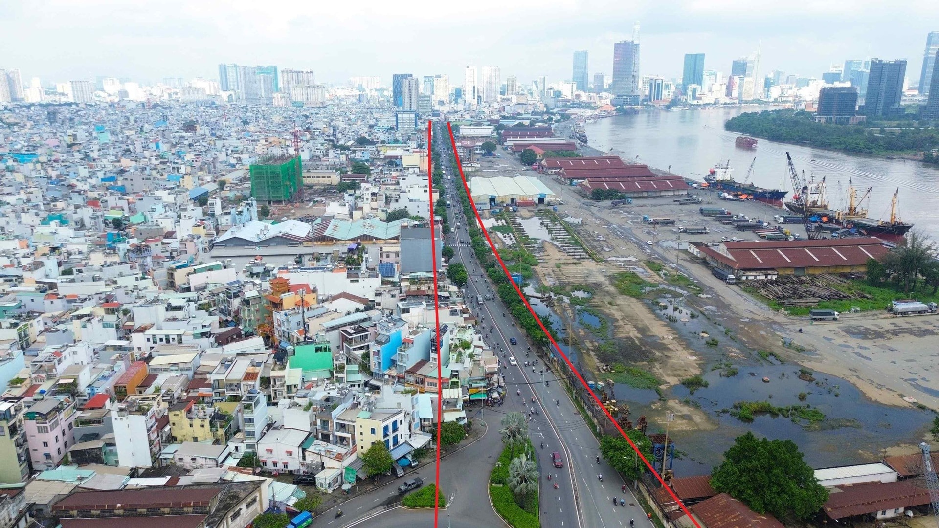 Đề xuất mở rộng đường Nguyễn Tất Thành đồng bộ đường sắt Bến Thành – Cần Giờ