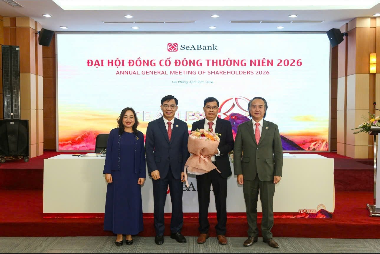 ĐHĐCĐ thường niên 2026: SeABank chốt trả cổ tức 20,5%, tăng vốn lên 34.688 tỷ đồng