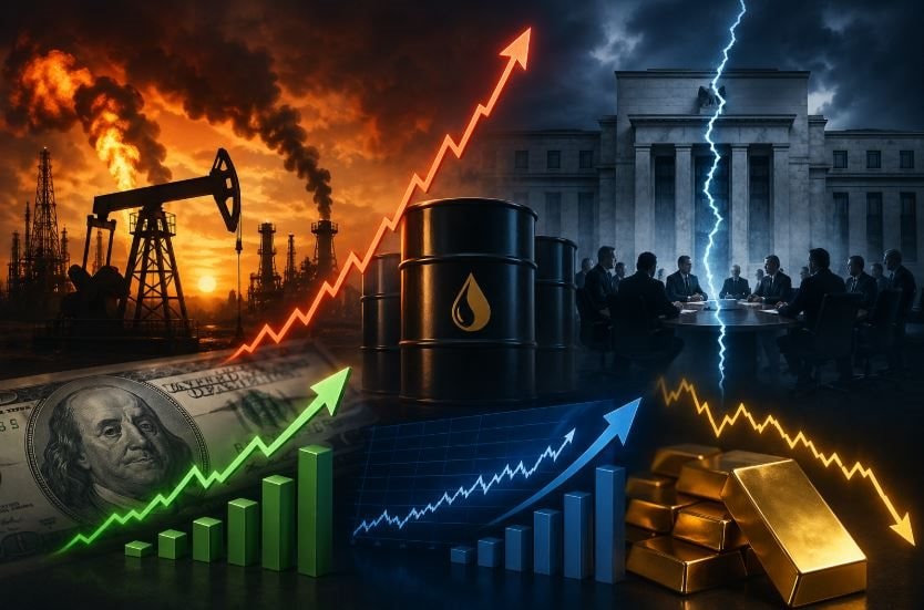 Thị trường ngày 30/4: Dầu tăng vọt vì Trung Đông, Fed chia rẽ sâu sắc, đồng USD và lợi suất cùng tăng, vàng suy yếu