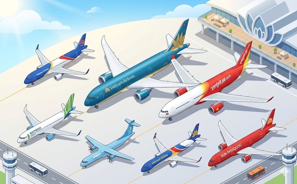 So găng năng lực đội bay của Vietnam Airlines, Vietjet Airs, Sun PhuQuoc Airways, Vietravel Airlines...