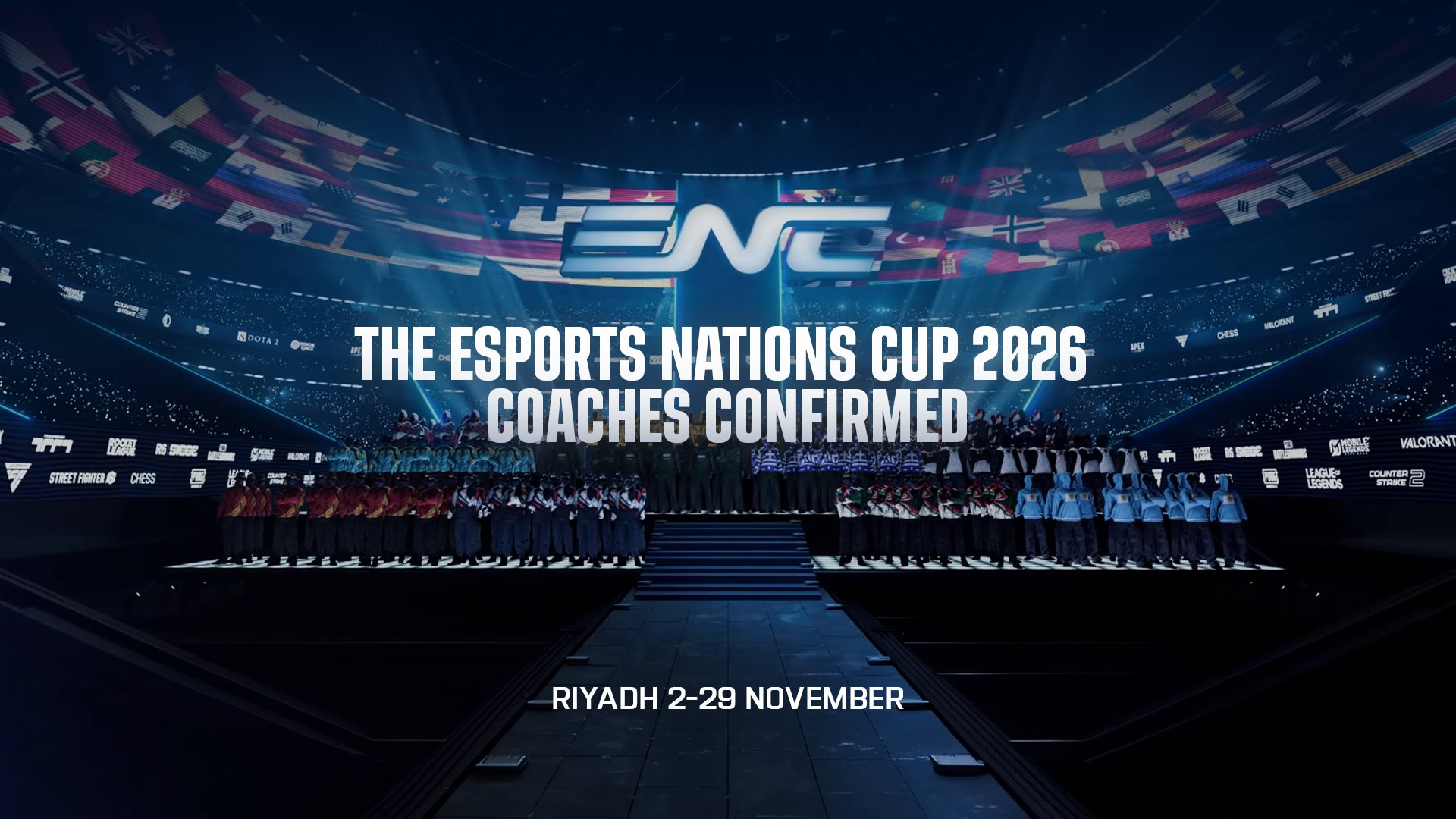 eSports Nations Cup 2026 chính thức khởi động: 700 huấn luyện viên từ hơn 100 quốc gia được bổ nhiệm