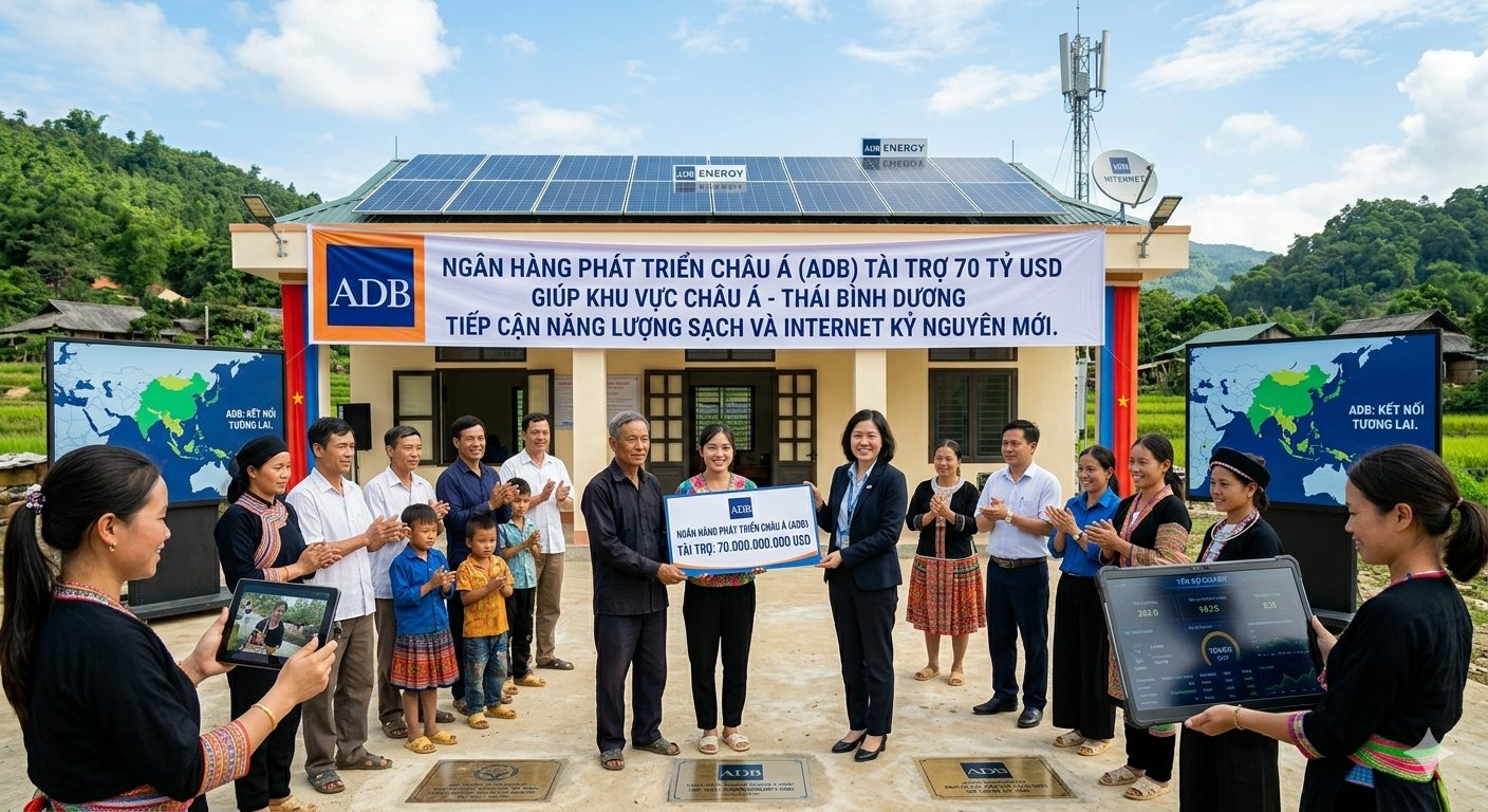 ADB rót 70 tỷ USD giúp 450 triệu người tiếp cận điện và internet tốc độ cao
