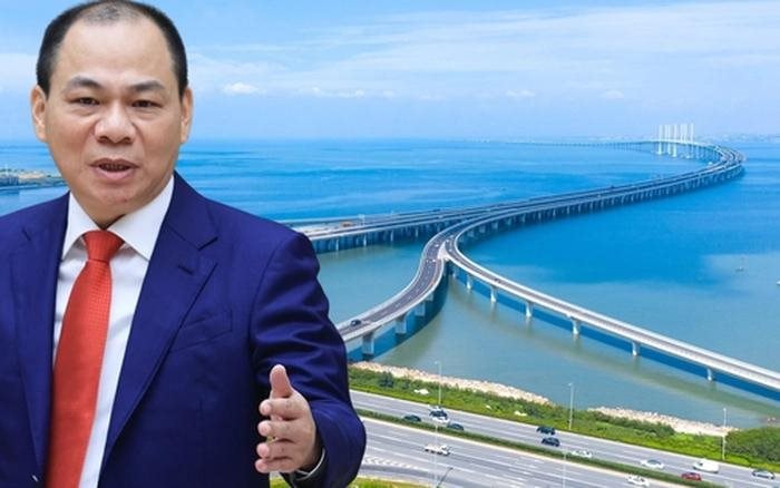 Chỉ hơn 1 tháng nữa, Vingroup của tỷ phú Phạm Nhật Vượng sẽ khởi công siêu dự án vượt biển chưa từng có hơn 92.000 tỷ đồng, đồng thời đề xuất điều chỉnh quy mô 
