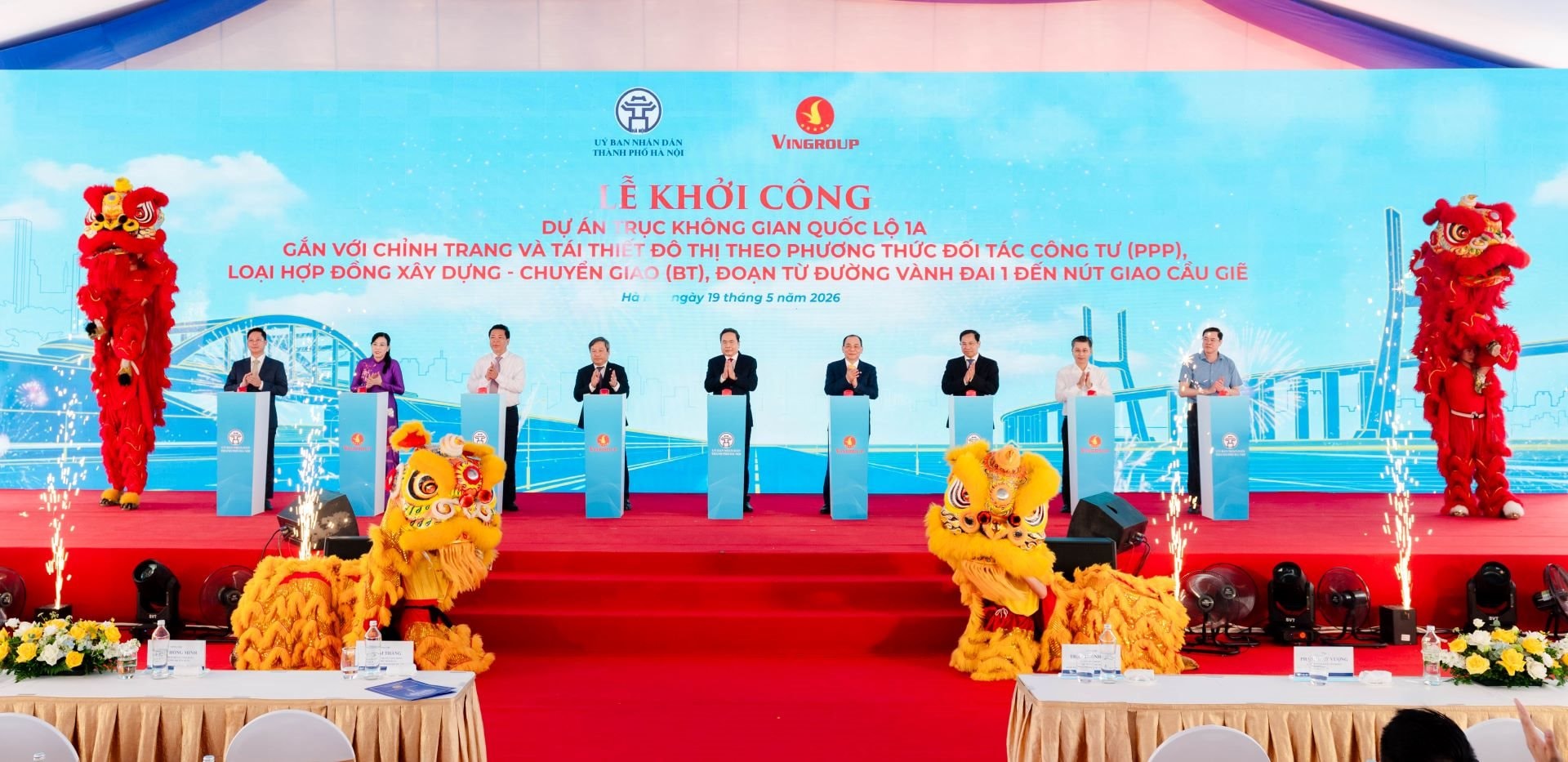 Khởi công dự án mở rộng quốc lộ 1A đoạn từ vành đai 1 đến nút giao Cầu Giẽ - kiến tạo trục giao thông hiện đại bậc nhất Việt Nam