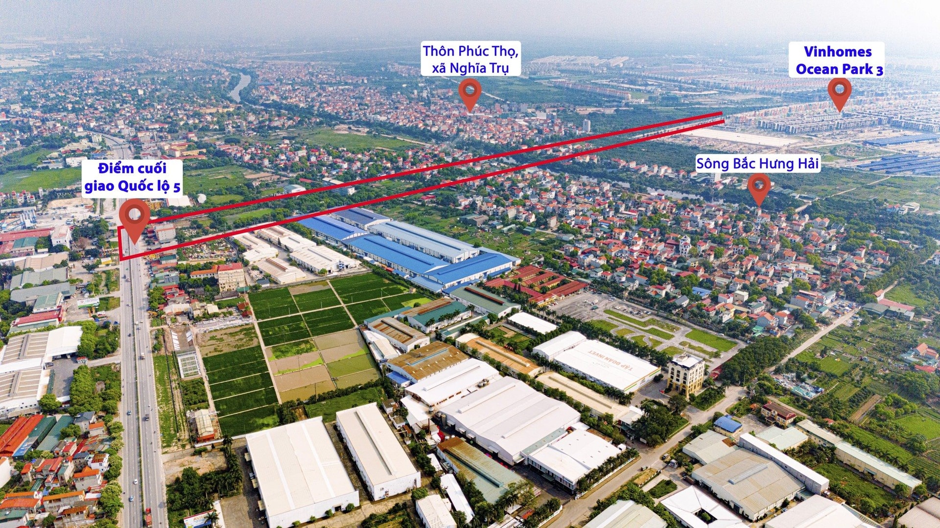 Sắp có thêm tuyến đường 1.500 tỷ, kết nối 2 siêu đô thị 3 tỷ USD của Vinhomes
