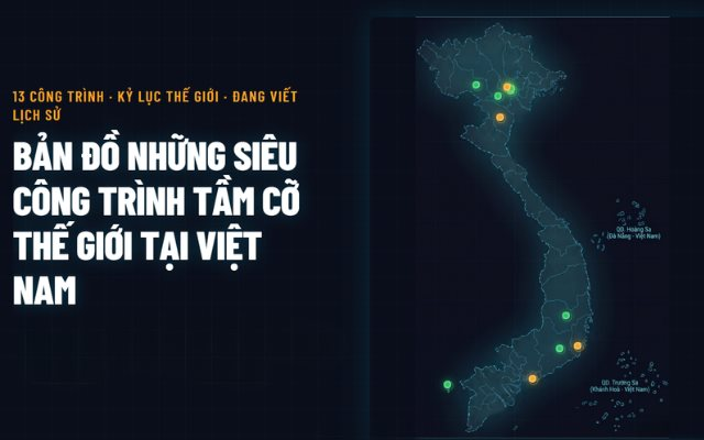Bản đồ 13 siêu công trình đứng top đầu thế giới do người Việt Nam tạo ra: EVN, Vingroup, FPT, Xuân Thiện đã góp những gì?