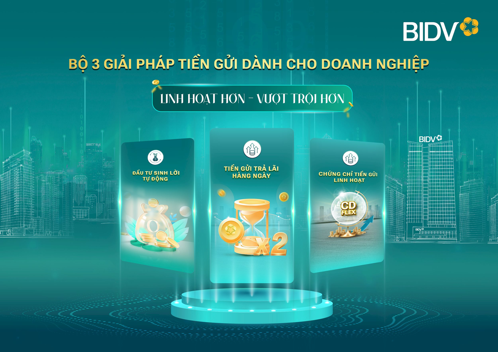 BIDV cung cấp giải pháp tiền gửi vượt trội cho doanh nghiệp