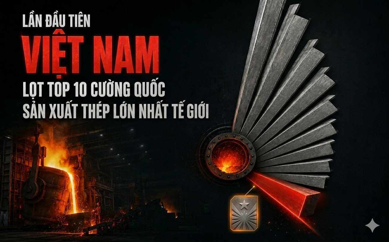 Lần đầu tiên Việt Nam lọt Top 10 cường quốc sản xuất thép lớn nhất thế giới, tỷ phú Trần Đình Long góp công lớn