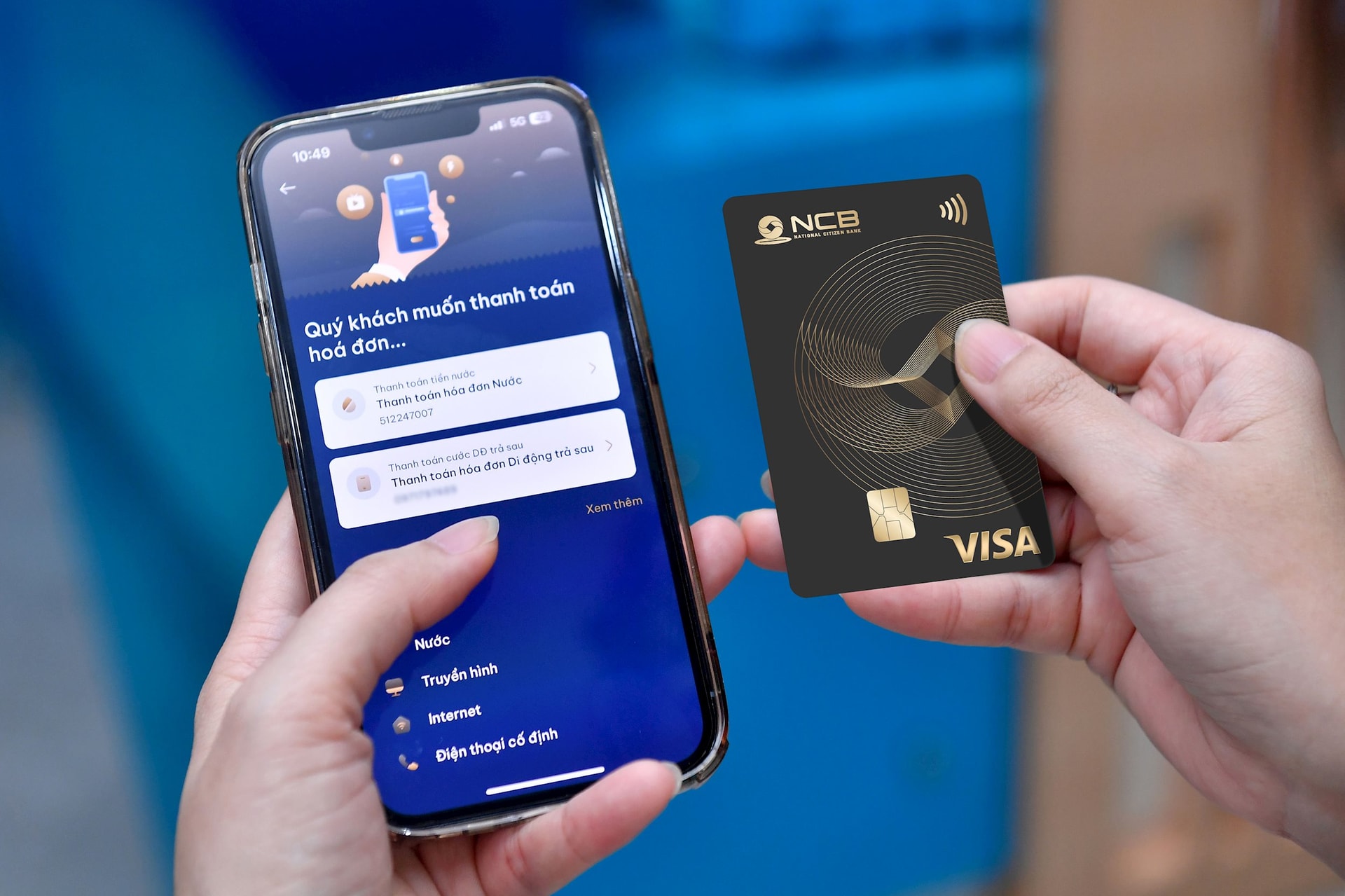 Một chạm trên NCB iziMobile, tối ưu thanh toán với ưu đãi hấp dẫn