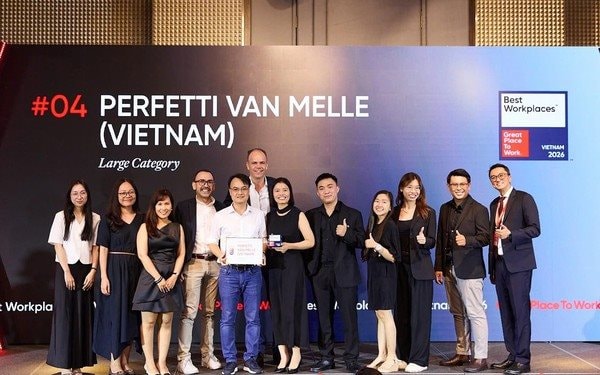 Perfetti Van Melle Việt Nam ghi danh Top 4 nơi làm việc xuất sắc hàng đầu Việt Nam 2026