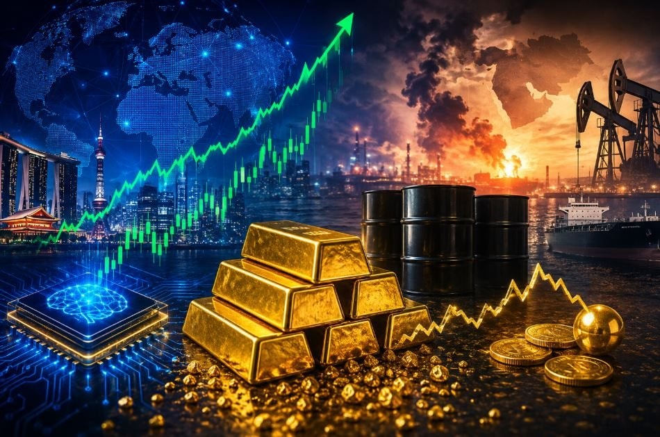 Thị trường ngày 1/6: Chứng khoán châu Á thăng hoa nhờ AI, dầu bật tăng vì căng thẳng Trung Đông, vàng giằng co trên 4.500 USD/ounce