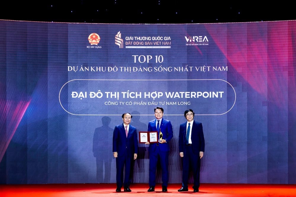 Waterpoint được vinh danh Top 10 khu đô thị đáng sống nhất Việt Nam