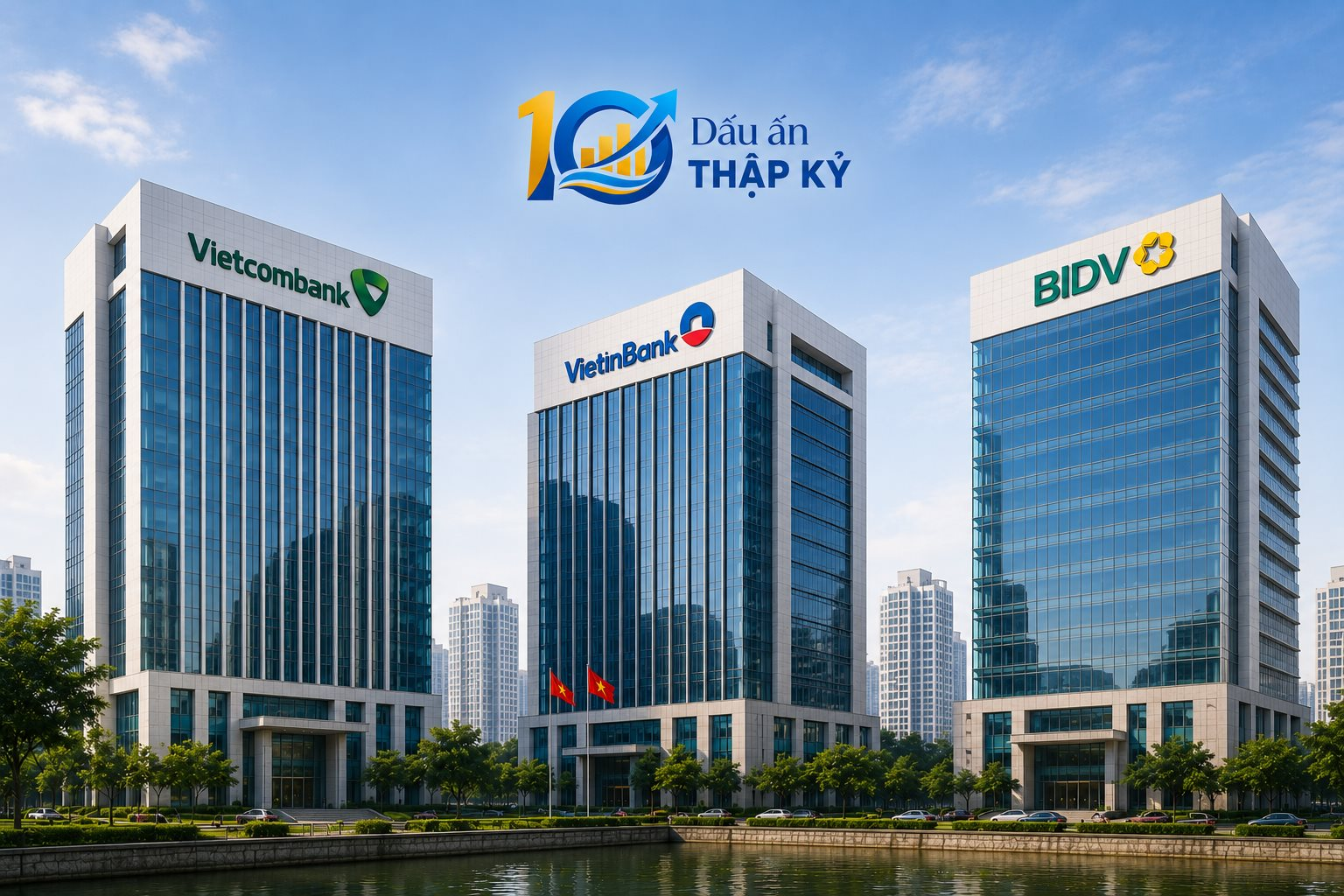 Một thập kỷ dẫn đầu lợi nhuận của Vietcombank, VietinBank và BIDV: Điều gì tạo nên những khoản lãi lớn nhất ngành ngân hàng?