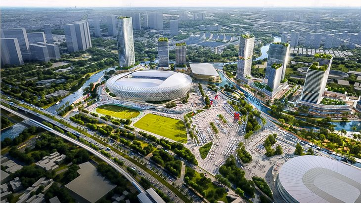 Tin vui: Siêu dự án 145.000 tỷ với sân vận động 70.000 chỗ của Sun Group tại thành phố giàu nhất Việt Nam sẽ được bàn giao mặt bằng vào tháng 10 tới