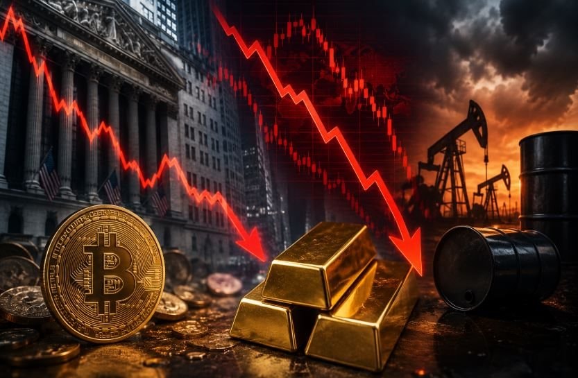 Thị trường ngày 6/6: Phố Wall lao dốc, giá dầu, vàng, bitcoin đều giảm sốc