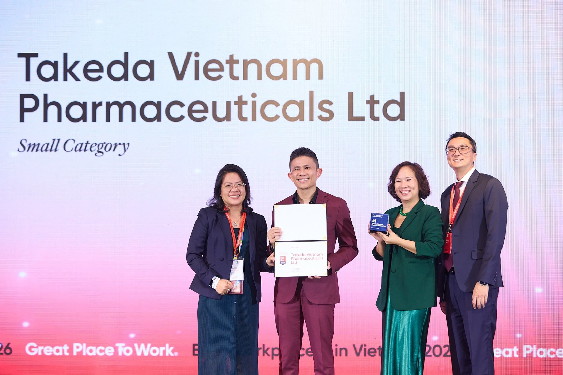 Takeda Việt Nam được vinh danh 'nơi làm việc tốt nhất Việt Nam 2026' 