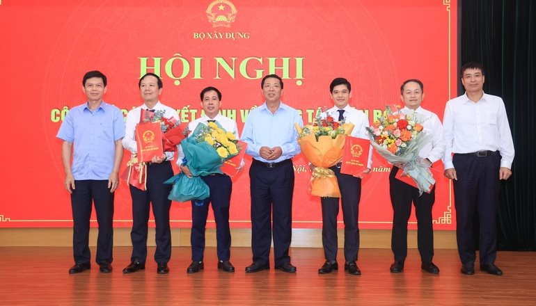 Bộ Xây dựng điều động, bổ nhiệm nhân sự tại 4 đơn vị trực thuộc