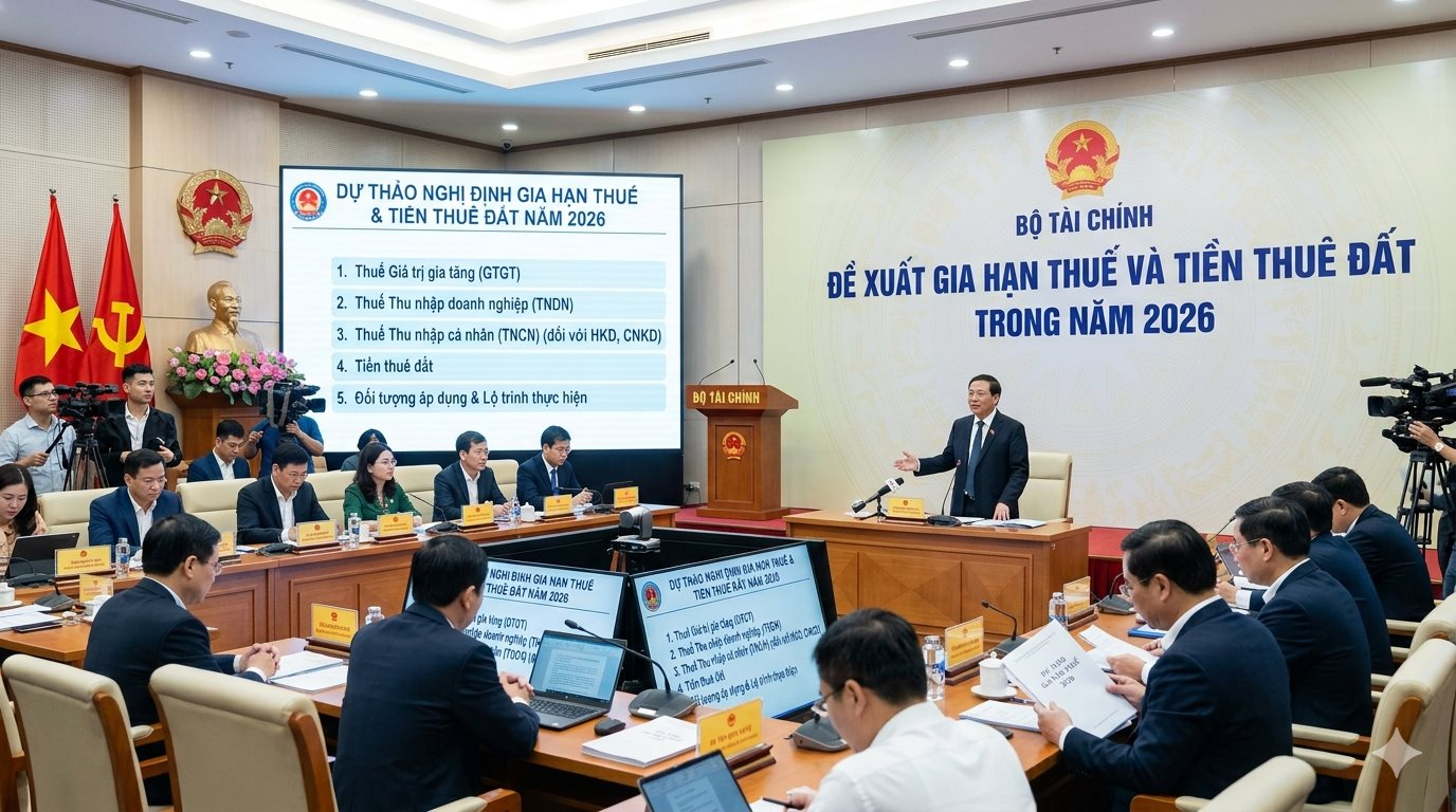Bộ Tài chính đề xuất gia hạn hàng loạt loại thuế và tiền thuê đất trong năm 2026