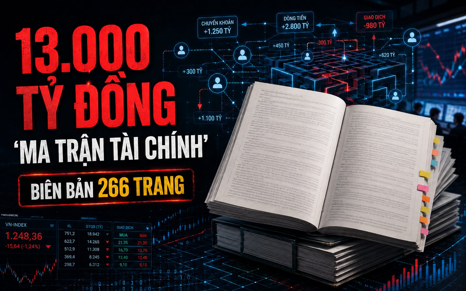 Một công ty chứng khoán tự phơi bày 'ma trận tài chính' 13.000 tỷ đồng, cáo buộc nhóm lợi ích đã 'rút ruột' 9.174 tỷ của chính các cổ đông