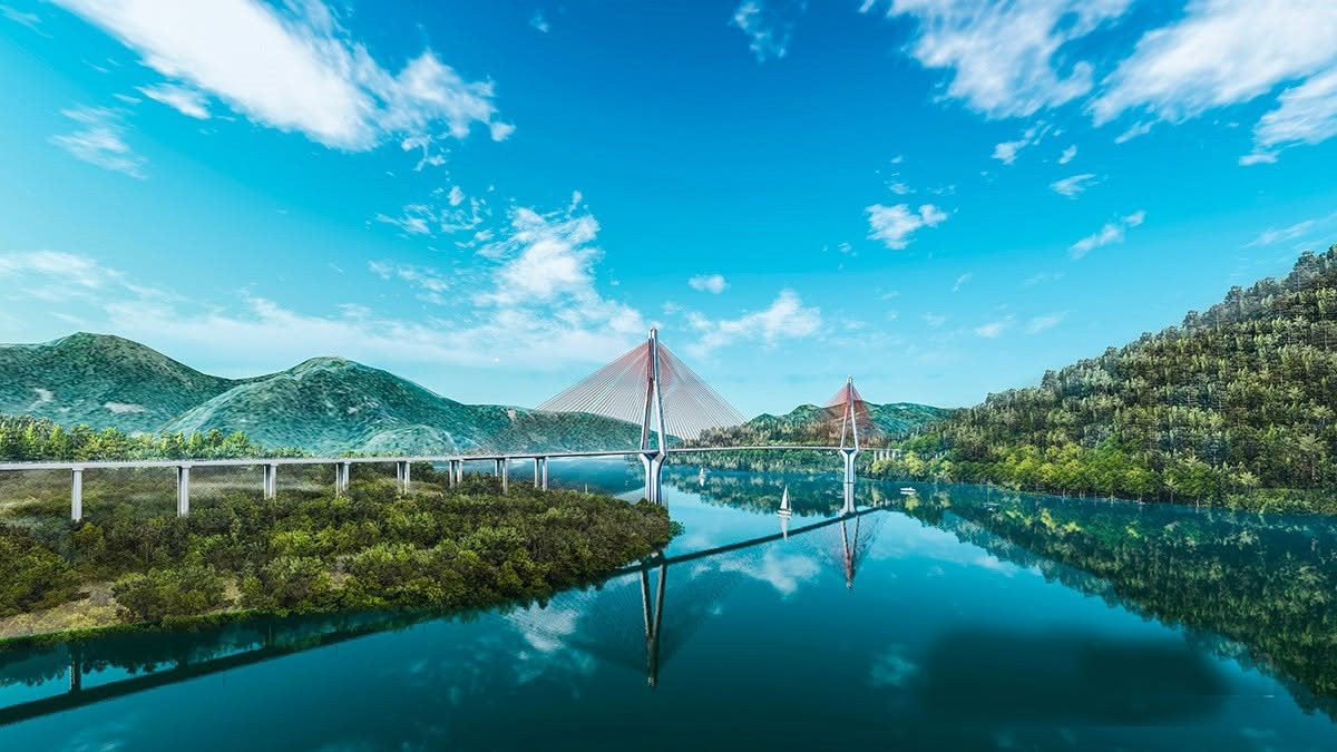 Lộ diện cây cầu dây văng có nhịp chính dài nhất Việt Nam có cọc khoan nhồi sâu bằng tòa nhà 30 tầng, mỗi lồng thép nặng khoảng 100 tấn