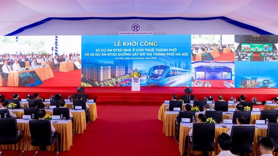 Hà Nội khởi công chuỗi dự án hạ tầng và an sinh quy mô nhất lịch sử Thủ đô