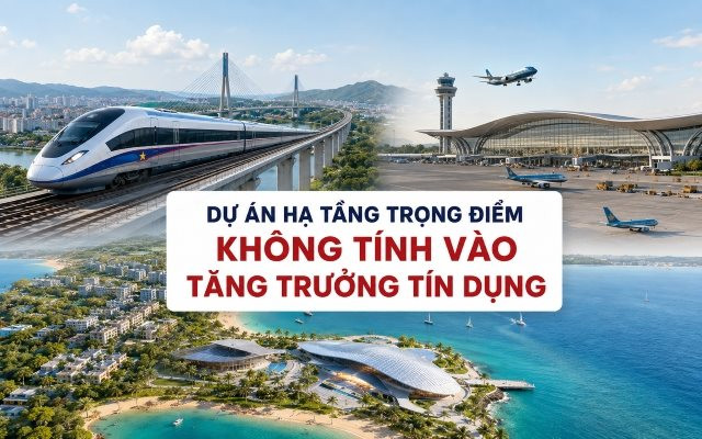 Khoản vay cho loạt dự án hạ tầng trọng điểm hơn 752.000 tỷ của Vingroup, Sun Group và Masterise được loại trừ khi tính tăng trưởng tín dụng
