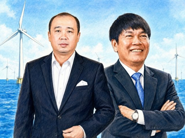 Đại gia Khoa “khàn” tiếp tục bắt tay tỷ phú Trần Đình Long, lập công ty điện gió 2.000 tỷ đồng