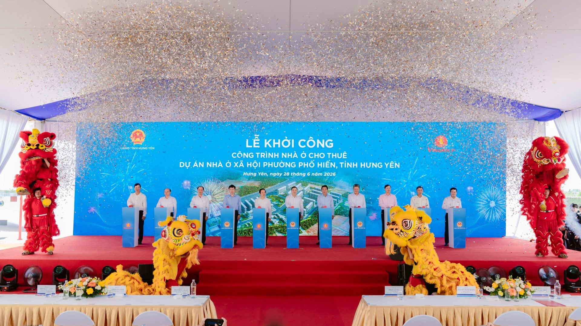 Vingroup (VIC) khởi công dự án nhà ở cho thuê tại Hưng Yên, mở rộng quỹ nhà ở xã hội cho người thu nhập thấp
