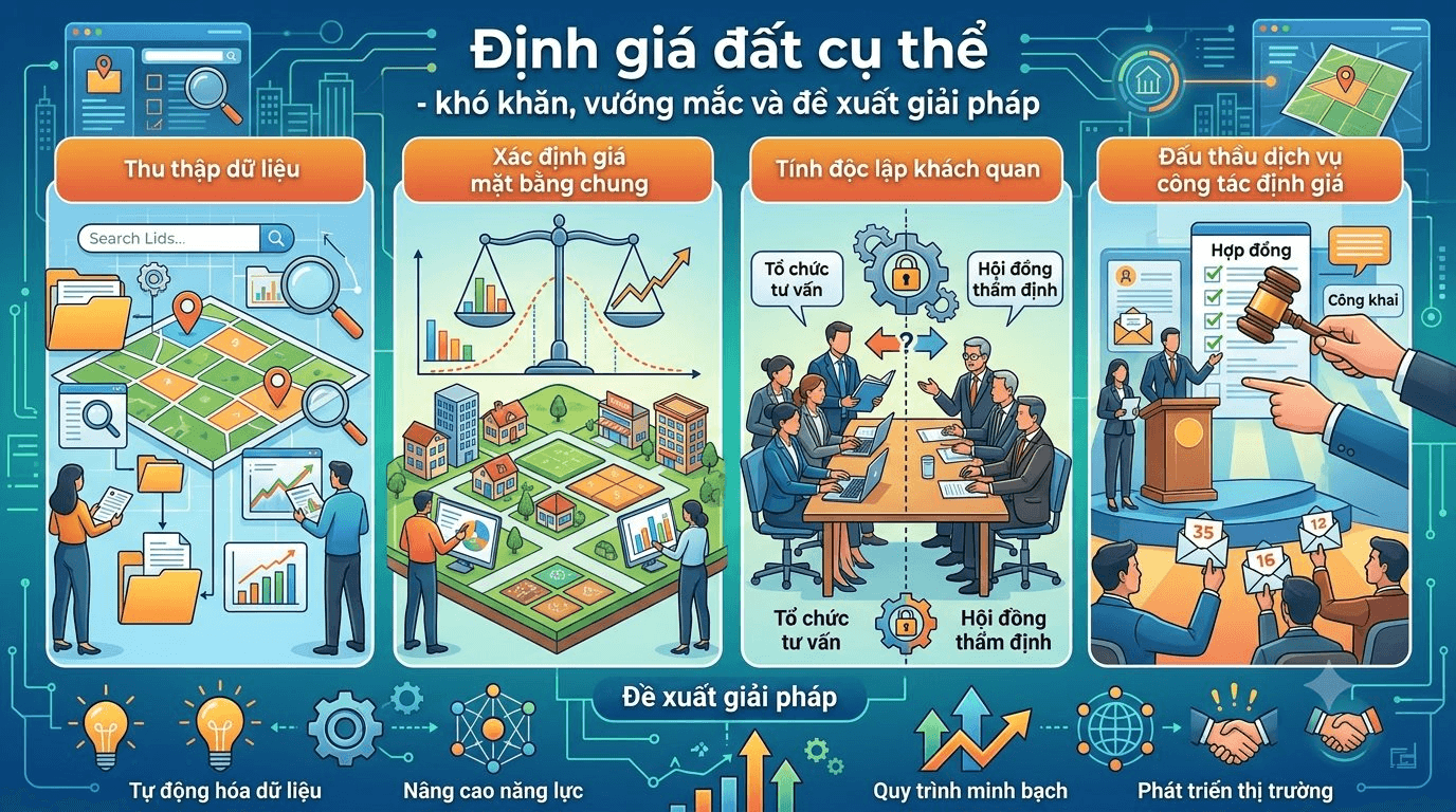 Chuyên gia đề xuất: Đấu thầu rộng rãi dịch vụ định giá đất cụ thể có giá trị từ 200 triệu đồng trở lên