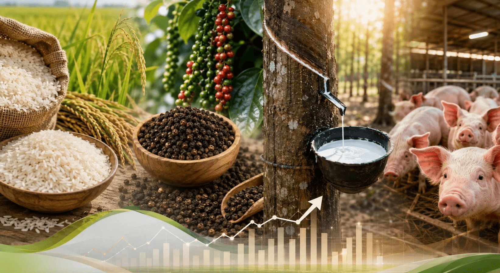 Thị trường hàng hóa ngày 29/6: Gạo xuất khẩu tăng, heo hơi tiếp tục giảm