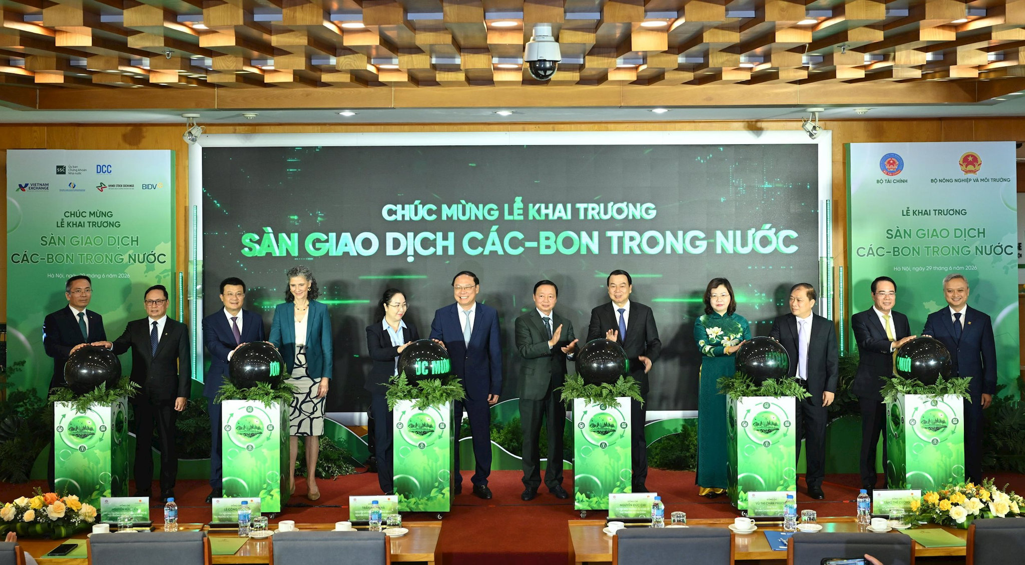 BIDV phối hợp vận hành khai trương hệ thống giao dịch các-bon