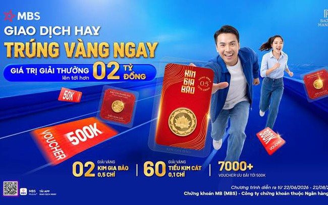 MBS tung “cú nổ lớn” giữa mùa đầu tư: tặng vàng và loạt voucher ưu đãi lên đến hơn 2 tỷ đồng!