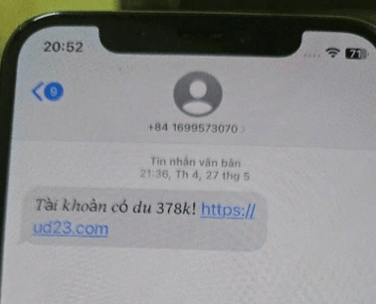 Công an thông báo đến tất cả người dân nhận được tin nhắn SMS có nội dung sau