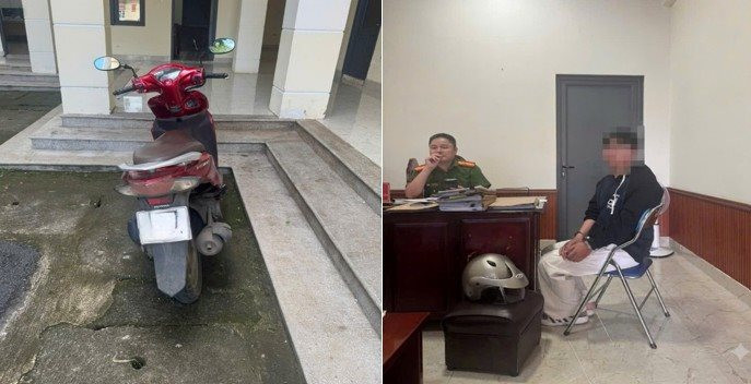 Khách chuyển khoản thừa 500.000 đến vài triệu đồng nhưng chủ cửa hàng không nhận được: Công an đưa thanh niên đi Honda Vision về trụ sở làm việc