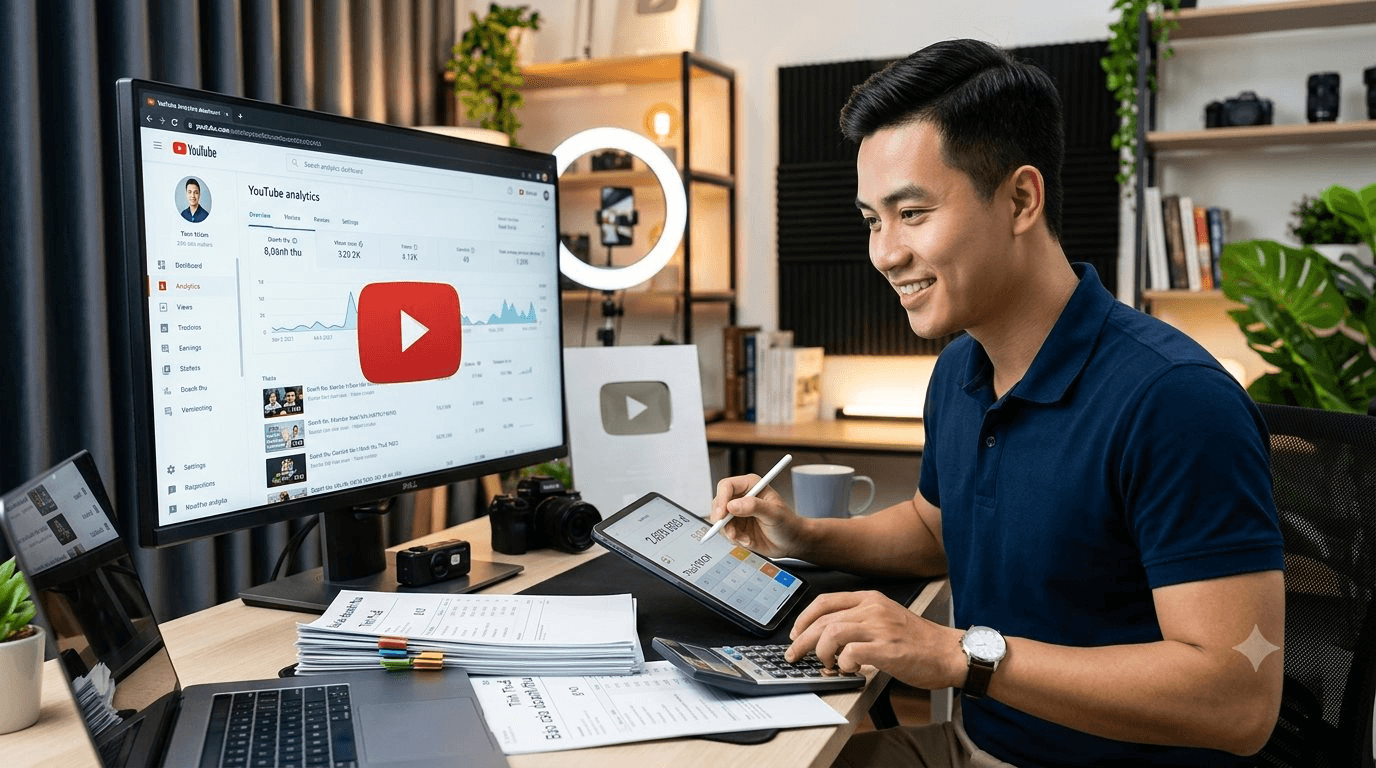 Cơ quan thuế trả lời về cách tính thuế thu nhập từ Youtube