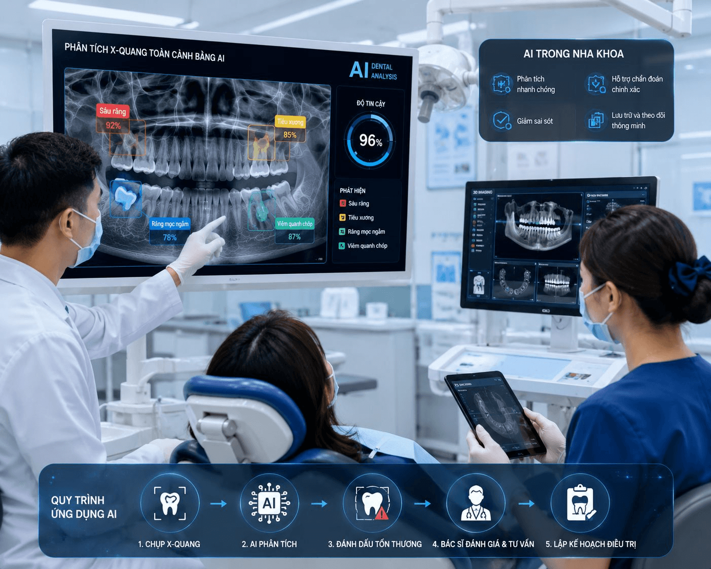 AI đọc phim X-quang chính xác đến đâu, liệu có thay được bác sĩ nha khoa?
