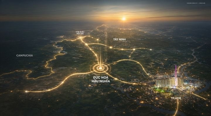 Đức Hòa - Hậu Nghĩa bước lên vị trí trung tâm, thúc đẩy dòng tiền đổ về Tây Bắc TP.HCM